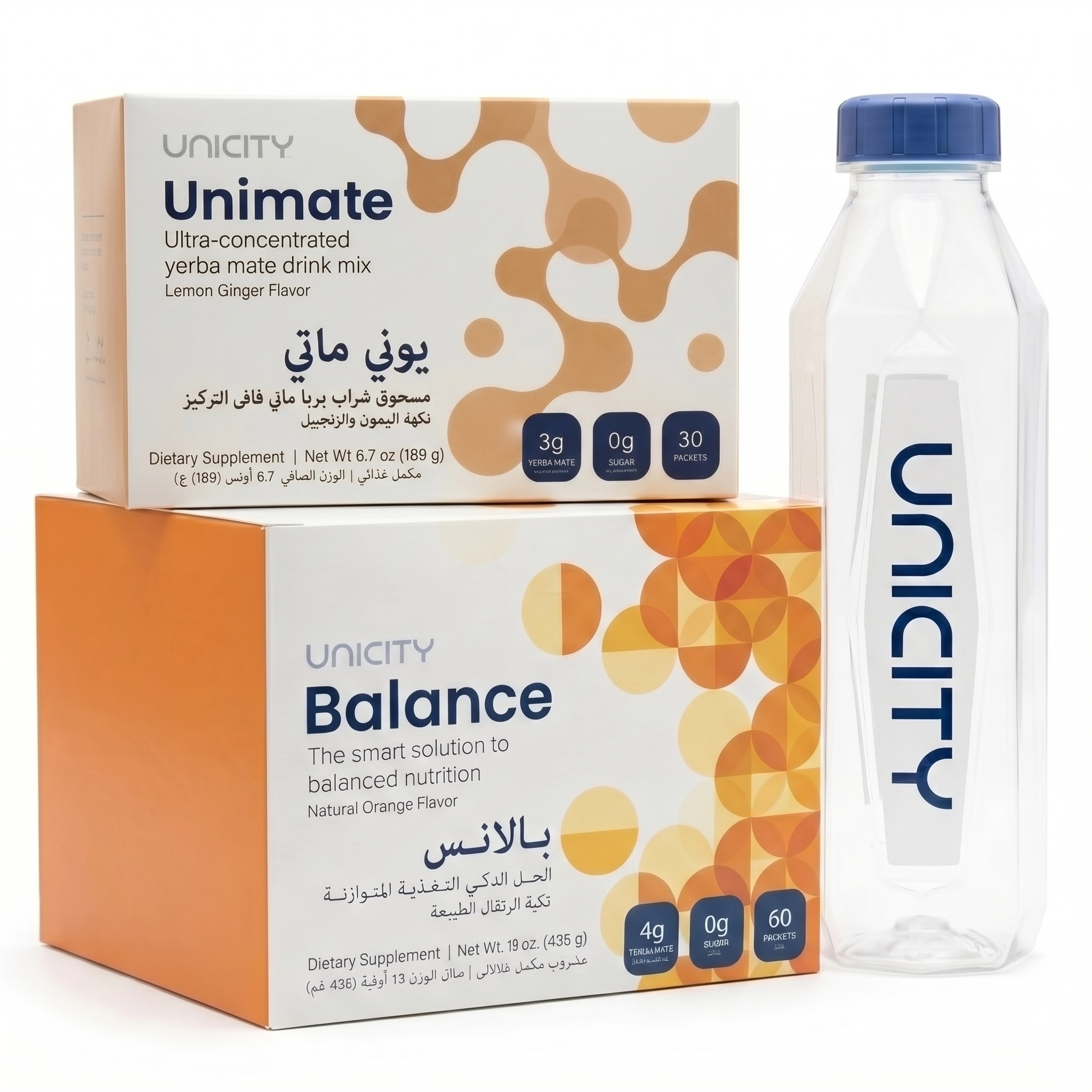 30-Day Feel Great Pack – Unimate Lemon Ginger + Balance + Official Unicity Bottle 30-Day Feel Great Pack – Unimate Lemon Ginger + Balance + Official Unicity Bottle